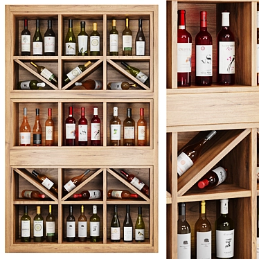 Modern Bar Cabinet Set1 3D model image 1 