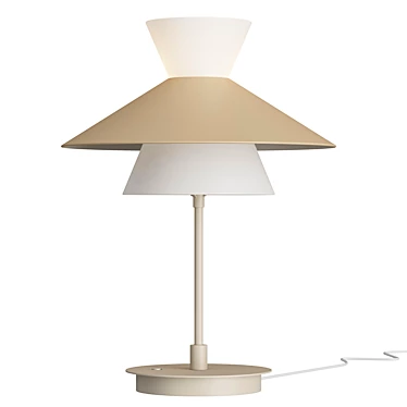 Elegant Bennett Table Lamp 3D model image 1 