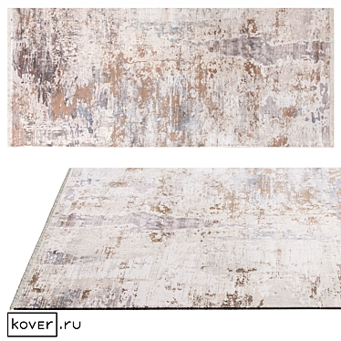 Modern Abstract Area Rug 200x290cm 3D model image 1 