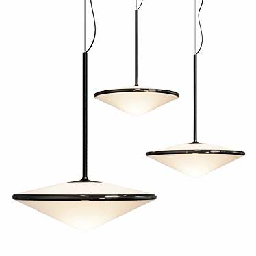 Modern Vibia Tempo Pendant Lighting 3D model image 1 