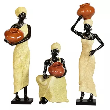 African women figurine set 001