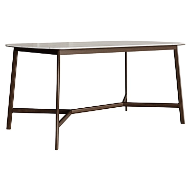 Modern Dining Table Olivias 3D model image 1 