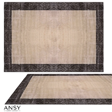 Handmade Silk Rug ANSY ^Classic Collection 3D model image 1 