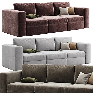 Collin Foam Comfort Sofa Set 3D model image 1 