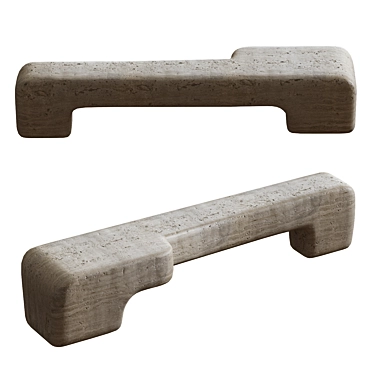 Modern Elegance: Salome Bench 3D model image 1 