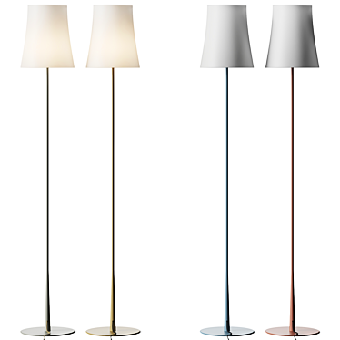 Rotating Birdie Floor Lamp 3D model image 1 