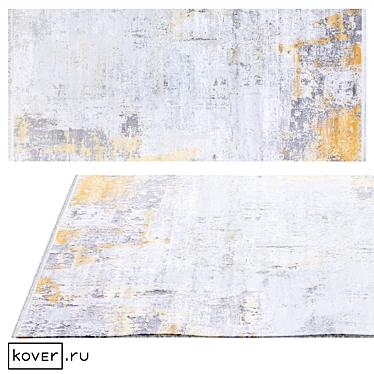 OLYMPOS 1091-GRI Modern Abstract Rug 3D model image 1 