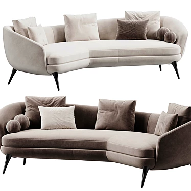 Elegant Raphael Sofa Minotti Design 3D model image 1 