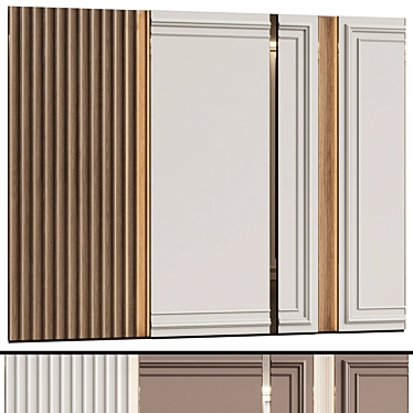 Neoclassical Wall Panels 7 3D model image 1 