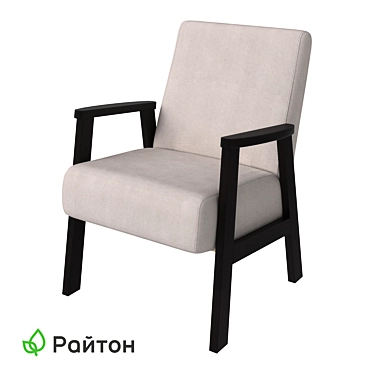 "Birch Armchair Ecominimalism Style 3D model image 1 