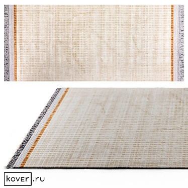 ORITO KAN04-SAND Modern Wool Rug 3D model image 1 
