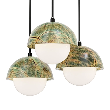 Marble Glass Pendant Light 3D model image 1 