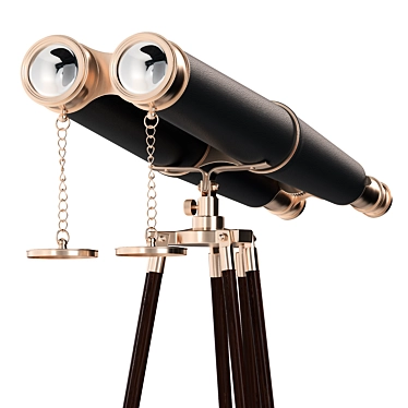 Yaman Binoculars Set: Detailed, Decorative 3D model image 1 