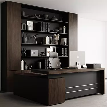 Executive Desk Set 3D Model 3D model image 1 