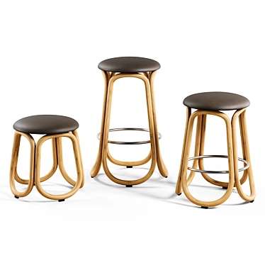 expormim - Gres barstool set by Miguel Mila