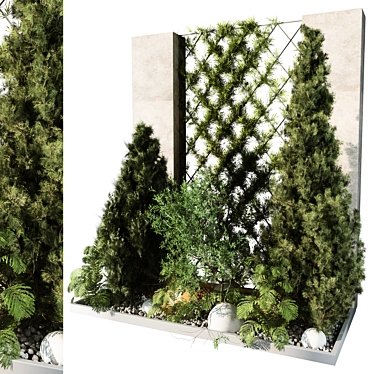 Large Outdoor Plant 3D Model 3D model image 1 