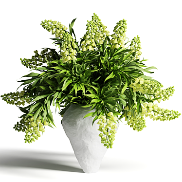 Persian Pheasant Green Bouquet 3D model image 1 