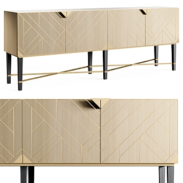  Sirmione Quad-Polygon Sideboard 3D model image 1 