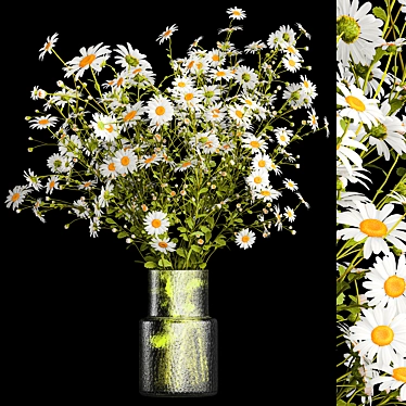 Summer Wildflower Bouquet Set 3D model image 1 