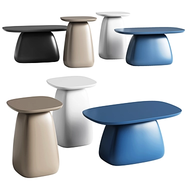 Contemporary Novamobili CLIFF Tables 3D model image 1 