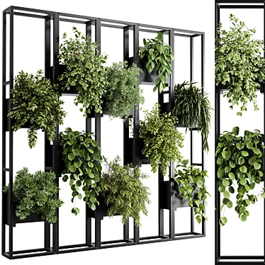 Plants set partition in metal frame 85 - Vertical graden wall decor box