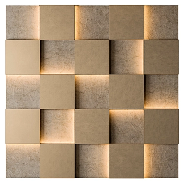 Modern 3D Wall Panel 3D model image 1 