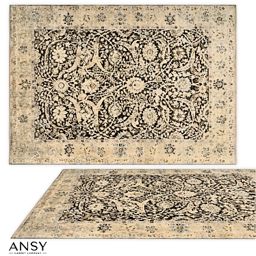 Handmade Bengal Classic Rug by ANSY 3D model image 1 