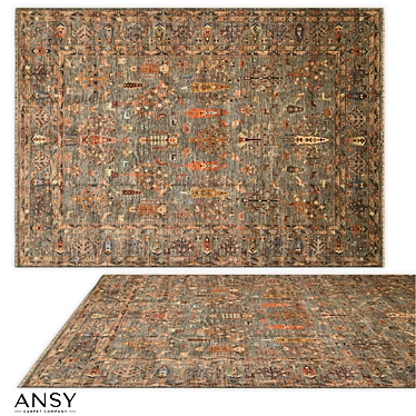 Handmade Ziegler Oriental Rug 3D model image 1 