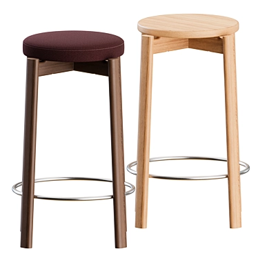 Audo Copenhagen Upholstered Counter Stools 3D model image 1 