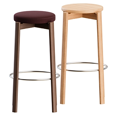 Audo Copenhagen Passage Bar Stool 3D model image 1 