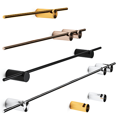 Modern Rotating Stainless Towel Hook 3D model image 1 