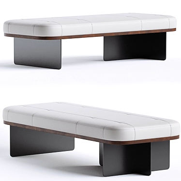 Sleek Modern Bernhardt Design Bench 3D model image 1 