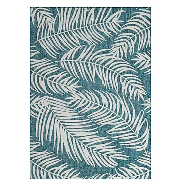 Outdoor Palm Rug in Multiple Sizes 3D model image 1 