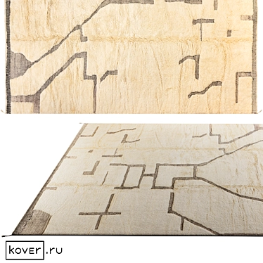 Moroccan Style Wool Rug 325x365cm 3D model image 1 