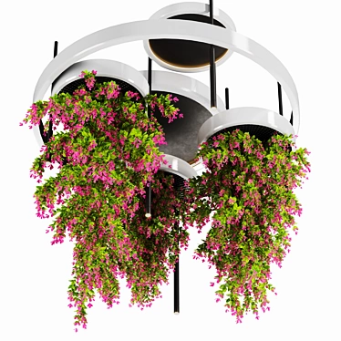 High-Quality Indoor Hanging Plant Set 3D model image 1 