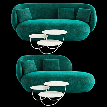 Oaze Levitating Comfort Sofa 3D model image 1 