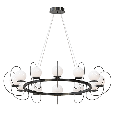 Modern Geometric Lighting Fixture 3D model image 1 