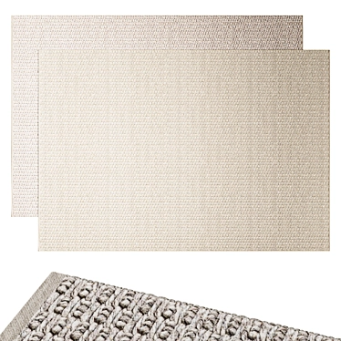 Marco Rug Collection: Ice & Silver 3D model image 1 