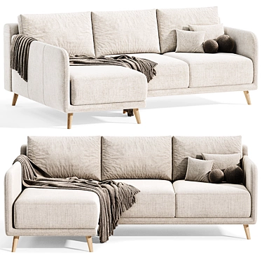 Modern TOKIO KUT Sofa Design 3D model image 1 