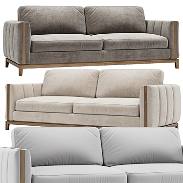 Contemporary EMERY Sofa Collection: Chic 3D model image 1 