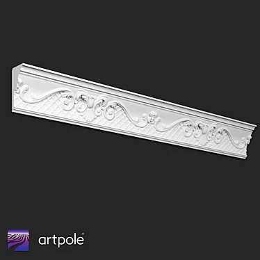 Ornamental Gypsum Cornice SK204 3D model image 1 