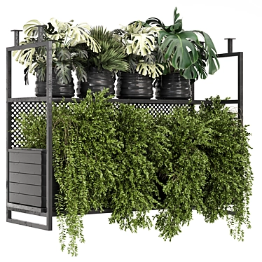 Metal Box Indoor Hanging Plants 3D model image 1 