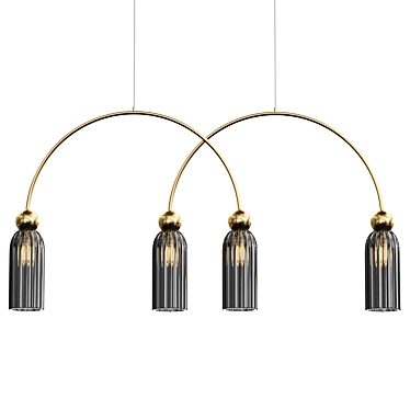 Antic Maytoni 4-Light Pendant 3D model image 1 