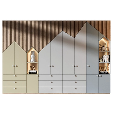 Custom 3D Furniture Set 3D model image 1 