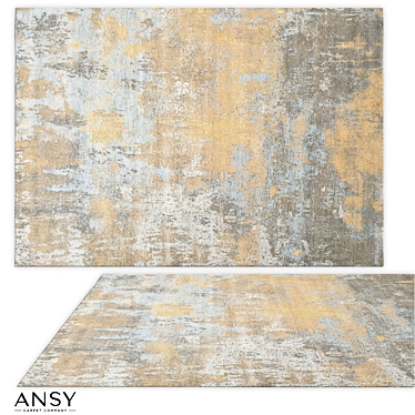 Handwoven Strata Modern Collection Rug 3D model image 1 