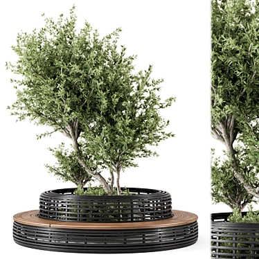 Bush & Tree Garden Set 3D model image 1 