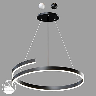 Regurity Pendant Lamp 50/60cm 3D model image 1 