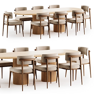  Modern Dining Set 94 3D model image 1 