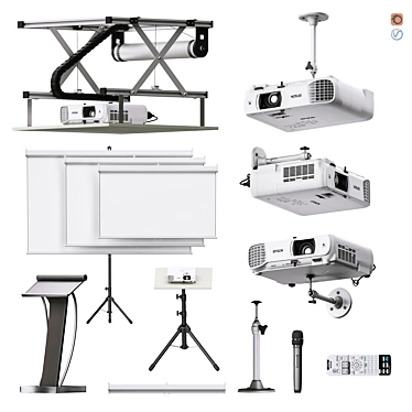 Performance & Home Cinema Electrical Equipment Set 3D model image 1 