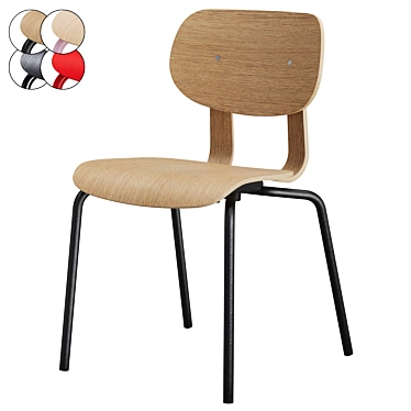 VG&P HD Stacking Chair - Designer Seating 3D model image 1 